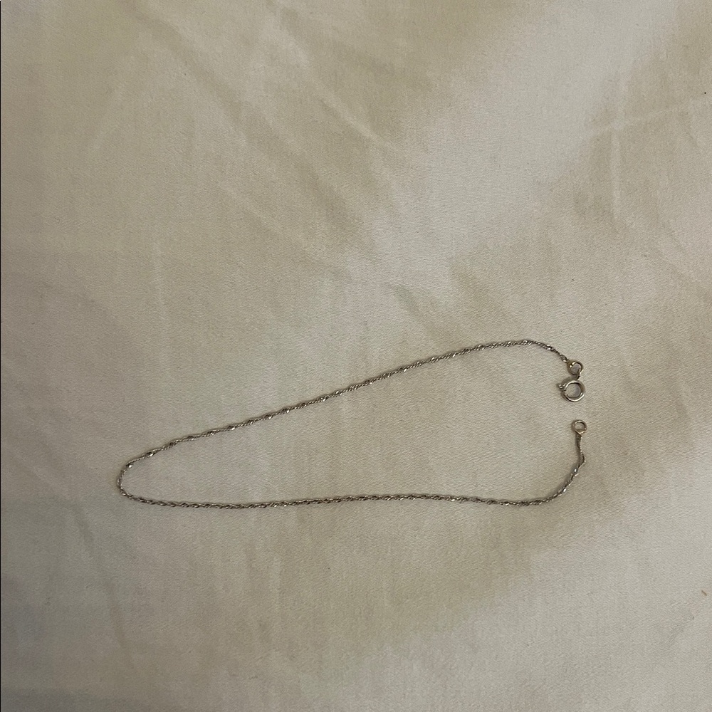 White Gold Anklet